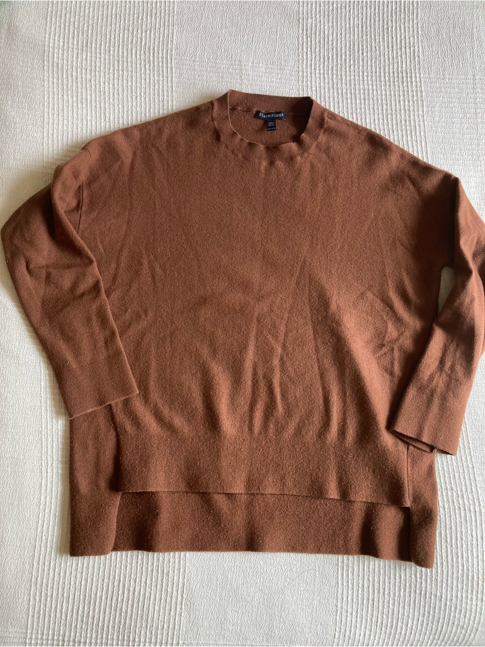 Eileen Fisher soft rust sweater